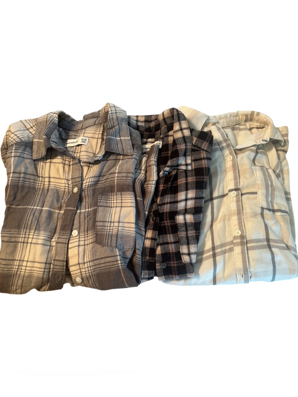 abercrombie kids Plaid Flannel Shirts Bundle